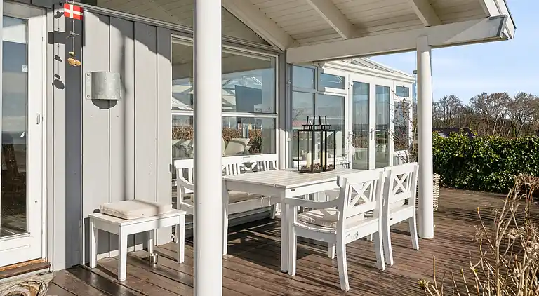 Schönes Ferienhaus mit Meerblick