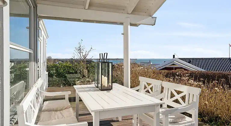 Schönes Ferienhaus mit Meerblick