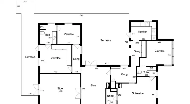 Rummeligt sommerhus tæt på naturoplevelser