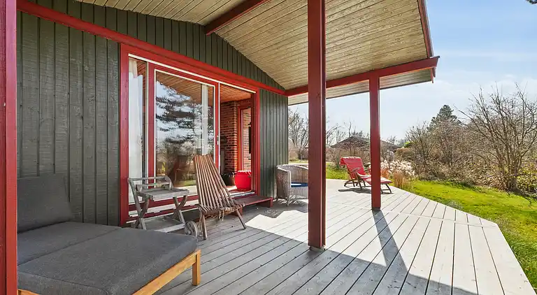 Hyggeligt sommerhus med dejlig udsigt.