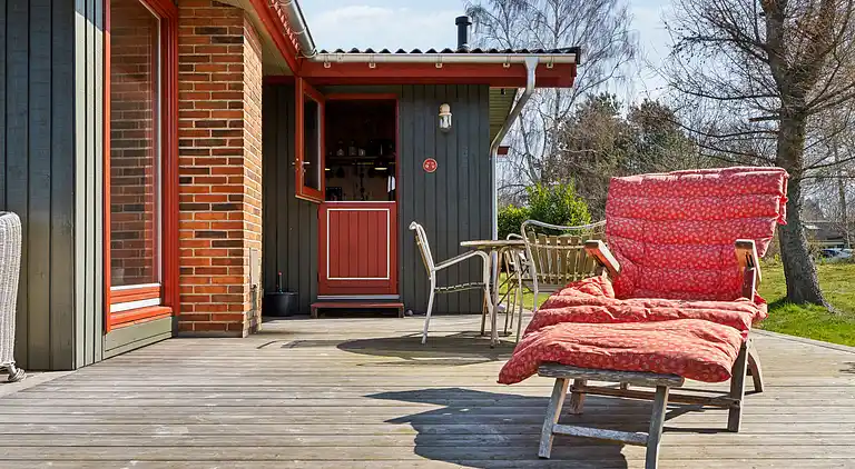 Hyggeligt sommerhus med dejlig udsigt.