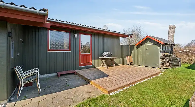 Hyggeligt sommerhus med dejlig udsigt.