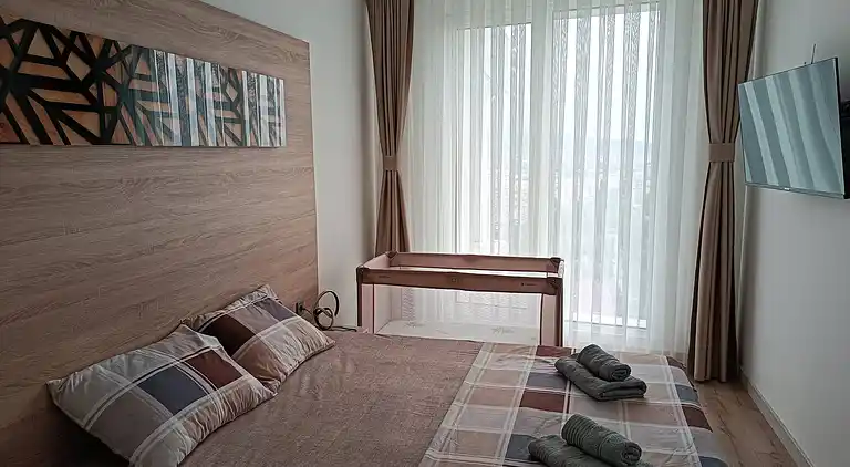 Eigentumswohnung im 19. Stock in Cevahir mit Pool und