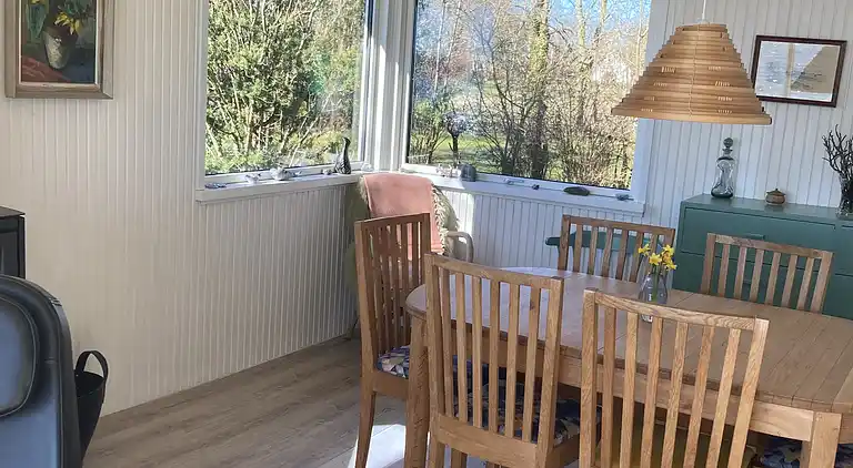 Feriehus ved vandkanten i Rødvig på Stevns