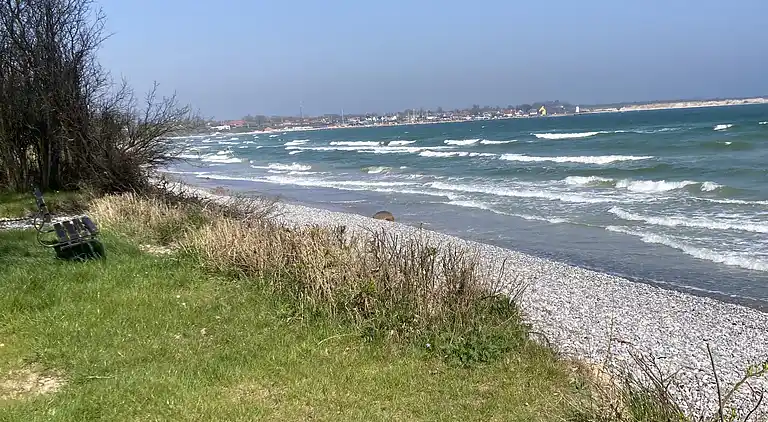 Feriehus ved vandkanten i Rødvig på Stevns