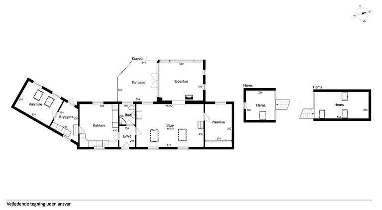 Sommerhus i Årsdale med havudsigt