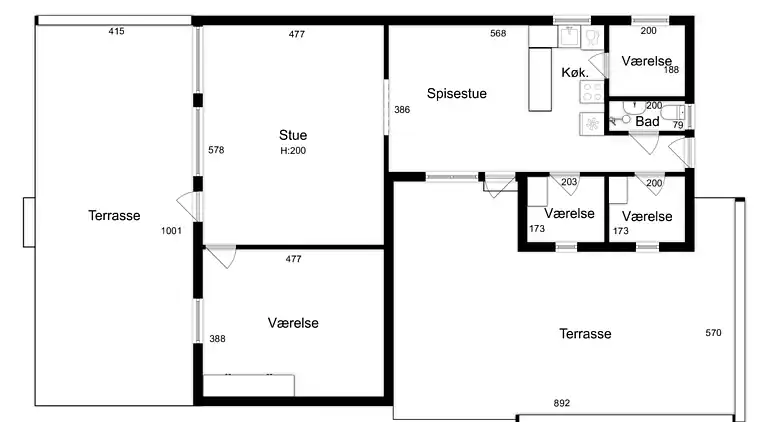 Charmerende sommerhus i rolige omgivelser