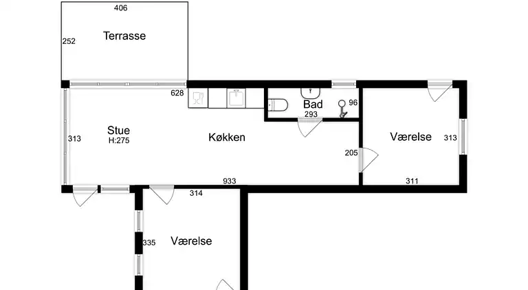 Feriehus med Privat Strand og Havudsigt