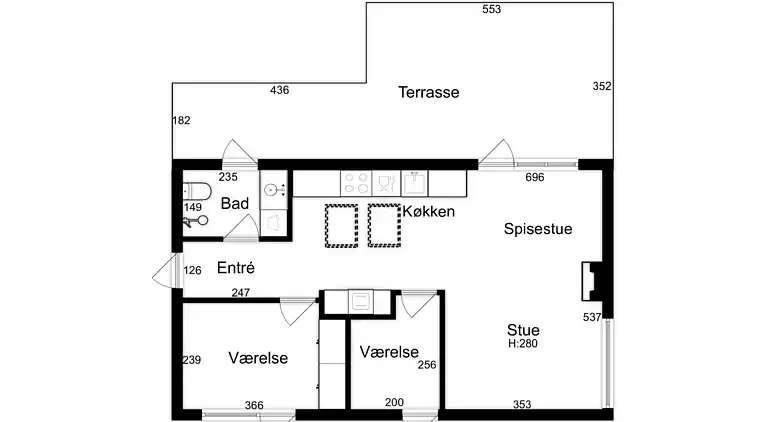 Neues Haus bei Asserbo Plantage und Arresø