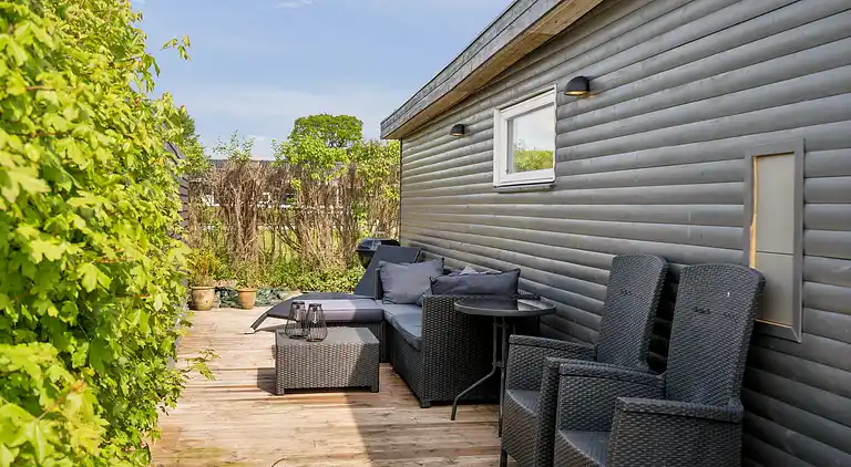 Helles Ferienhaus mit Meerblick