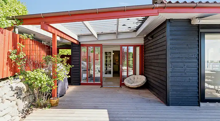 Schönes Strandhaus mit Panoramablick