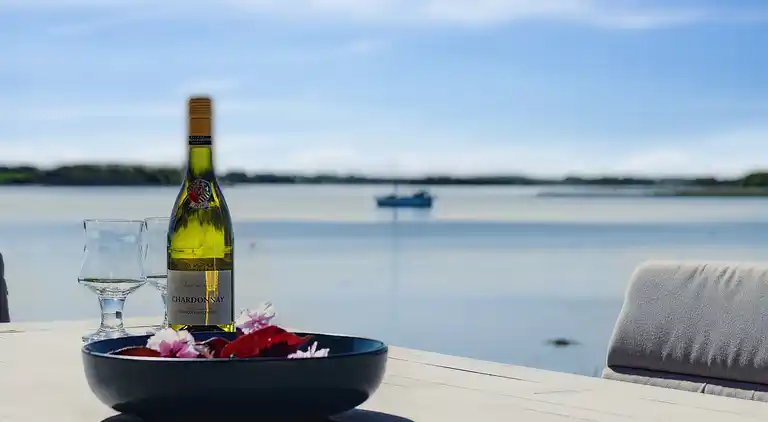 Schönes Strandhaus mit Panoramablick