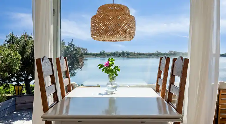 Schönes Strandhaus mit Panoramablick