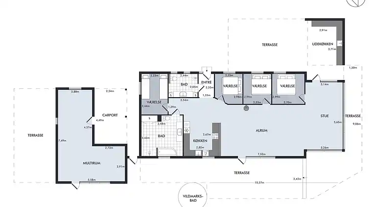 Ferienhaus am Øer Strand