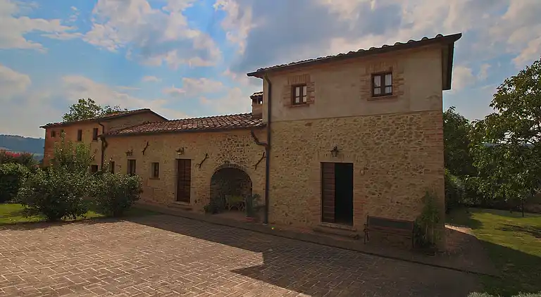 Gårdshus i Città di Castello