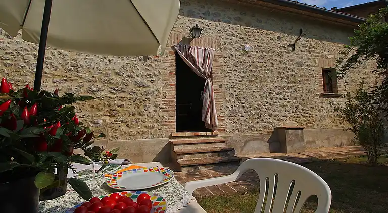 Gårdshus i Città di Castello