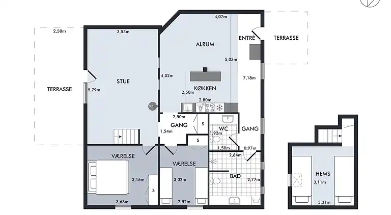 Feriebolig ved Øer Strand