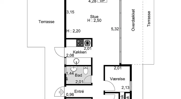 Meerblick, 200m zum Strand, schöne Natur