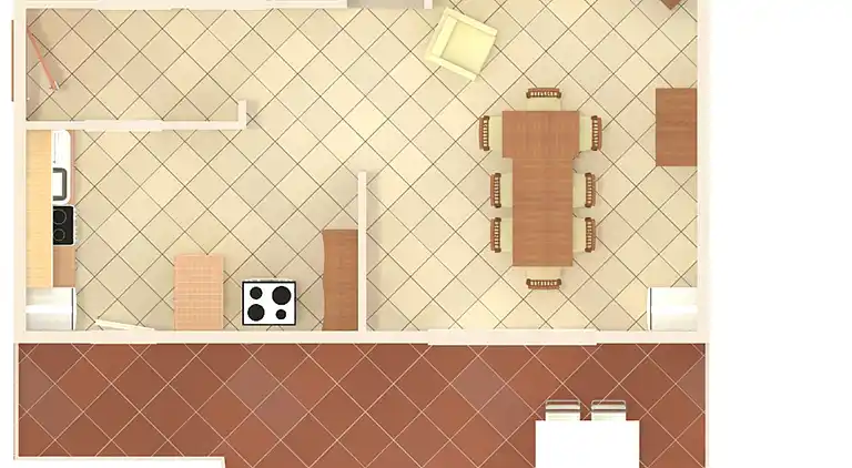 Komfortable Ferienwohnung am Strand Zubovici, Pag (A-4065-a)