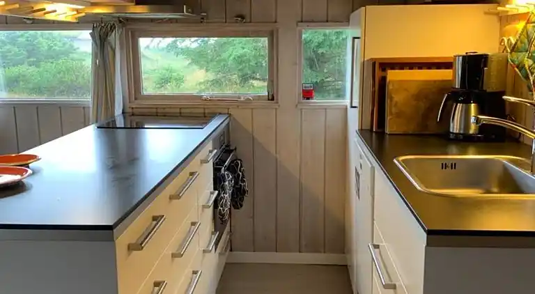 Feriehus nær strand og Fårup Sommerland