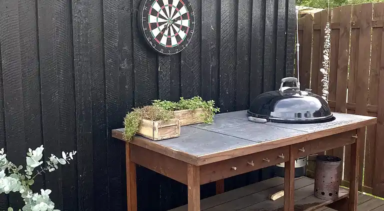 Strandnahes Refugium mit Garten und Sauna