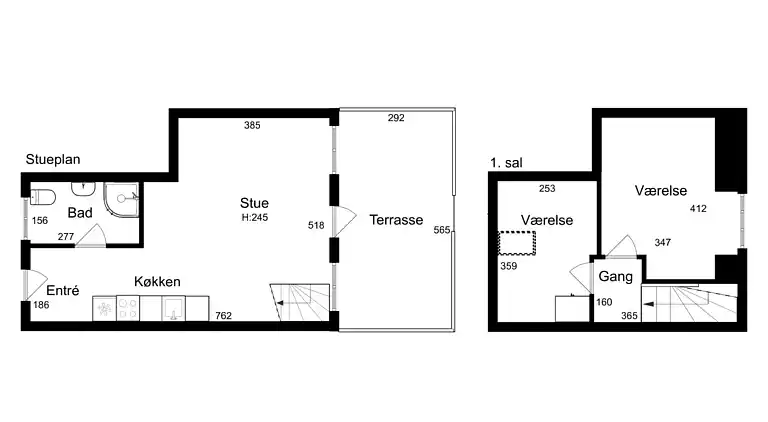 Ferielejlighed til 4 med fælles pool 