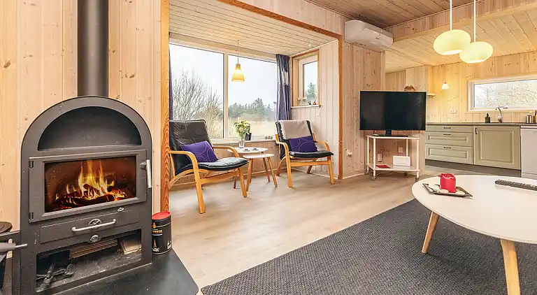 Gemütliches Ferienhaus mit Blick auf Lyngs Drag