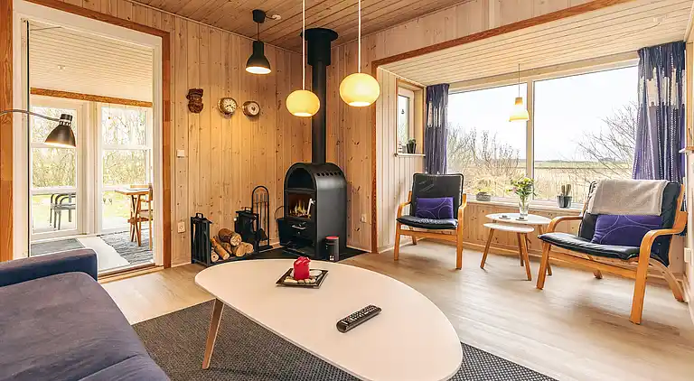 Gemütliches Ferienhaus mit Blick auf Lyngs Drag