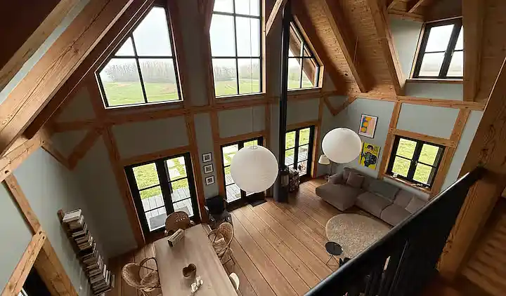 Blockhaus mit Blick auf Meer, Fjord und Lemvig