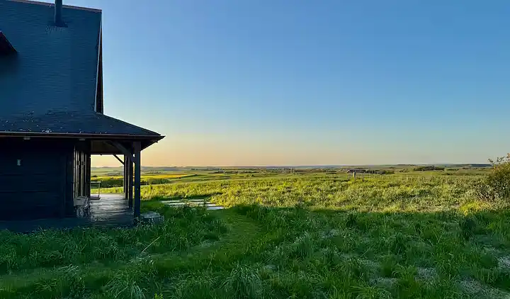 Blockhaus mit Blick auf Meer, Fjord und Lemvig