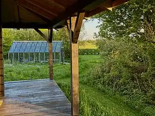 Blockhaus mit Blick auf Meer, Fjord und Lemvig