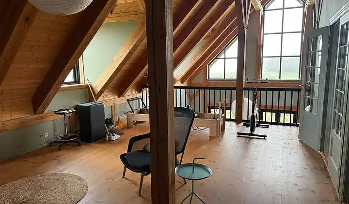 Blockhaus mit Blick auf Meer, Fjord und Lemvig