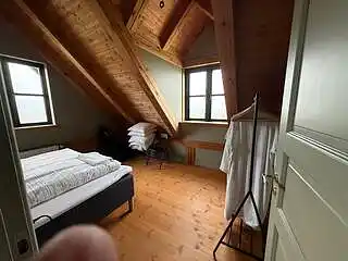 Blockhaus mit Blick auf Meer, Fjord und Lemvig