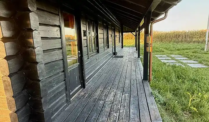 Blockhaus mit Blick auf Meer, Fjord und Lemvig