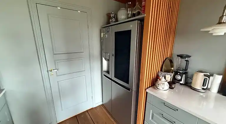 Blockhaus mit Blick auf Meer, Fjord und Lemvig