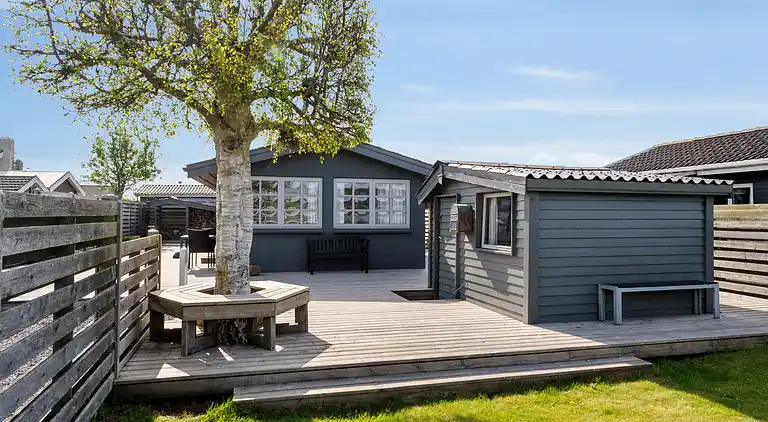 Schönes Ferienhaus nahe schönem Badestrand