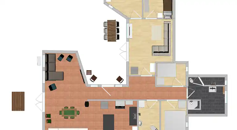 Feriehus i Hals/Hou - 4 soveværelser