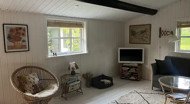 Hyggeligt sommerhus tæt på skov og strand