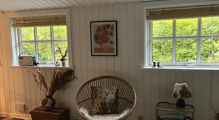 Hyggeligt sommerhus tæt på skov og strand