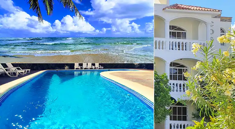 Strandapartment mit 2 Schlafzimmern und Pool – Costambar