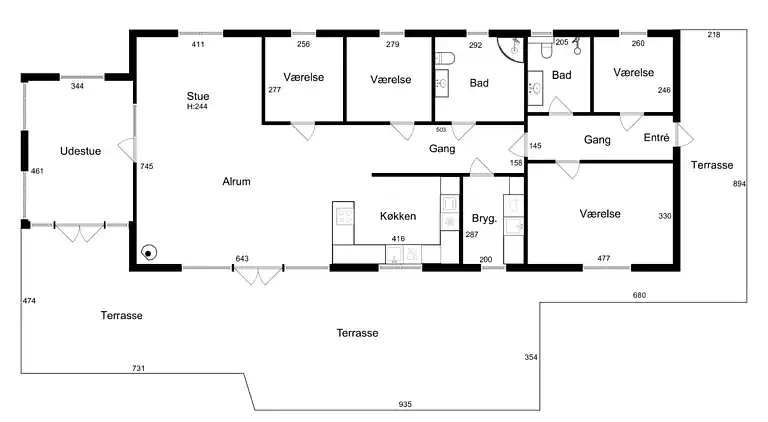 Großes, schönes Ferienhaus in Nordseeland