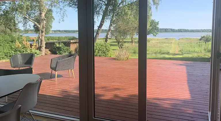 Ferienhaus mit Fjordblick