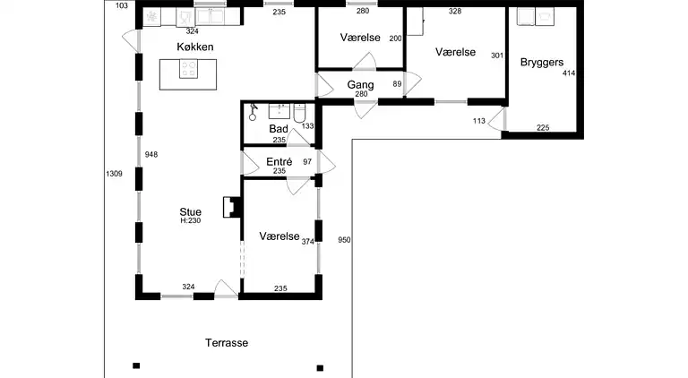 Hyggeligt og velindrettet sommerhus i Hornbæk