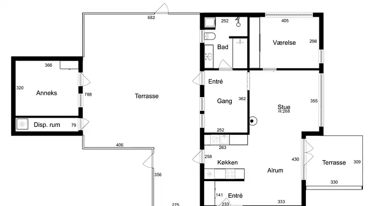 Skøn bolig i As Vig 100 m fra strand