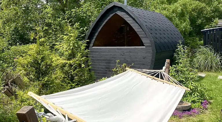 Strandnahes Refugium mit Garten und Sauna