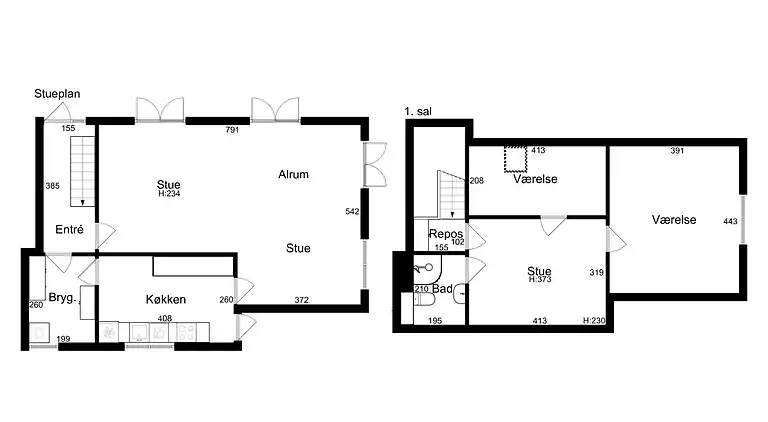 Ferieidyl i Sandvig med havudsigt