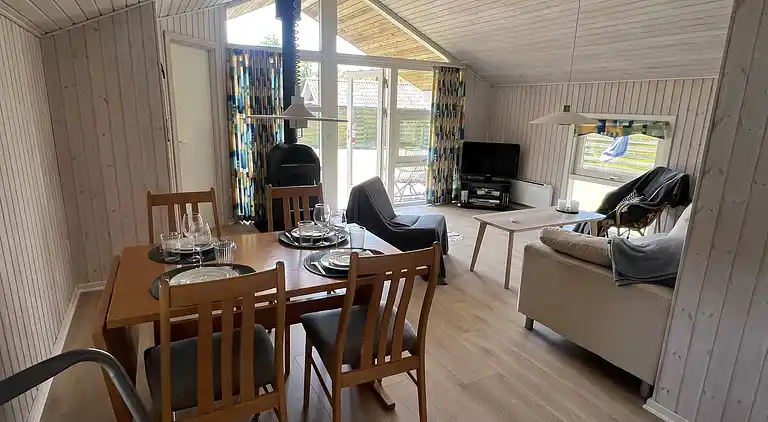 Modern vakantiehuis op 200 meter van het strand.