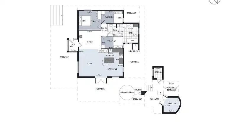 Feriebolig ved Handrup Strand