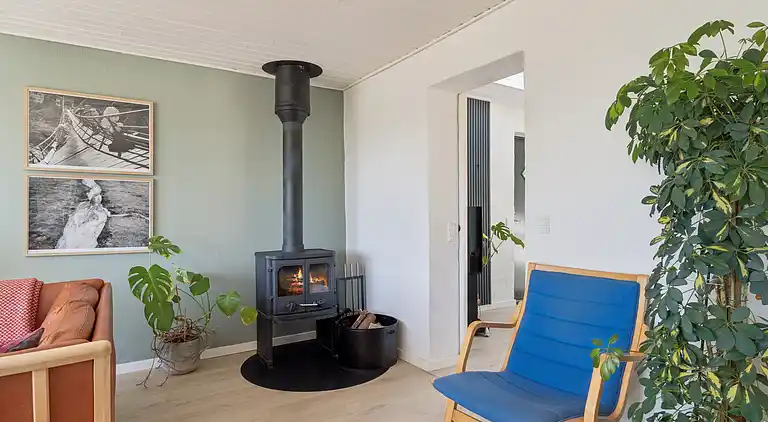 Ferienhaus mit Spa, Sauna und Meerblick