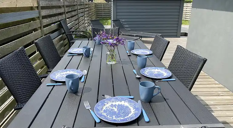 Schönes Ferienhaus nahe schönem Badestrand